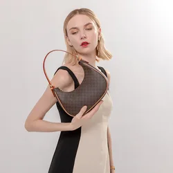 Armpit Bag Bag 2024 New Summer Retro Leather Luxury Niche French Moon Bag One-shoulder Half-moon Bag Women