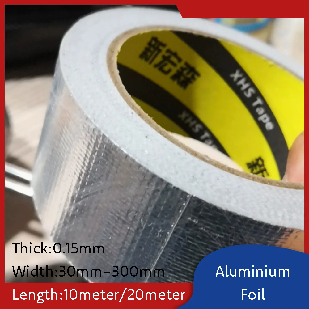 Aluminium Foil Tape Thermal Insulation Fire-Resistant Self-Adhesive Tapes for Air Conditioning Ducts / Boiler Pipes