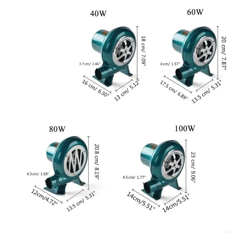 W8KB BBQ Fan thổi khí không khí với tốc độ điều chỉnh cho bữa tiệc khai thác dã ngoại BARBECUE
