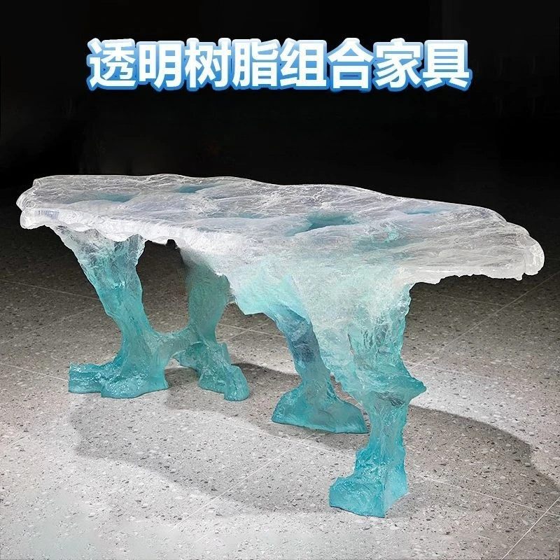 Living room home special-shaped coffee table light luxury modern simple creative designer high-end transparent resin tea table