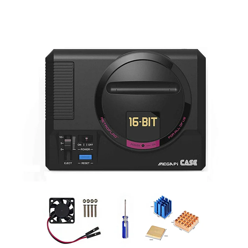 RETROFLAG MEGAPi etui do Raspberry Pi 3 B +(B Plus) 2 i klasyczny kontroler bezpiecznego wyłączania USB do Gamepad Raspberry Pi Windows