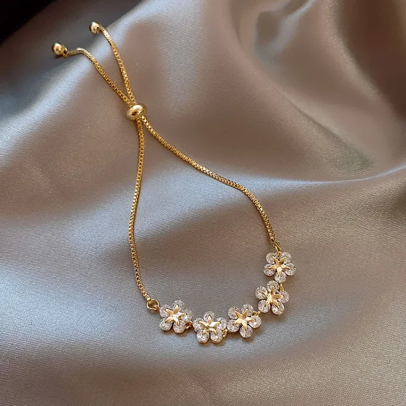 2025 New Korea New Fashion Letter D Star Simple Vintage Pendant Bracelet Woman Stainless Steel Bracelet Luxury Original Jewelry