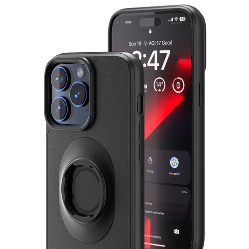 Imagen 1 del producto Funda con soporte para ciclismo para iPhone 17 16 15 14 13 12 11 8 X Pro Max Plus SE Mini diseño de bloqueo compatible con soporte para bicicleta/Moto de estilo cuádruple