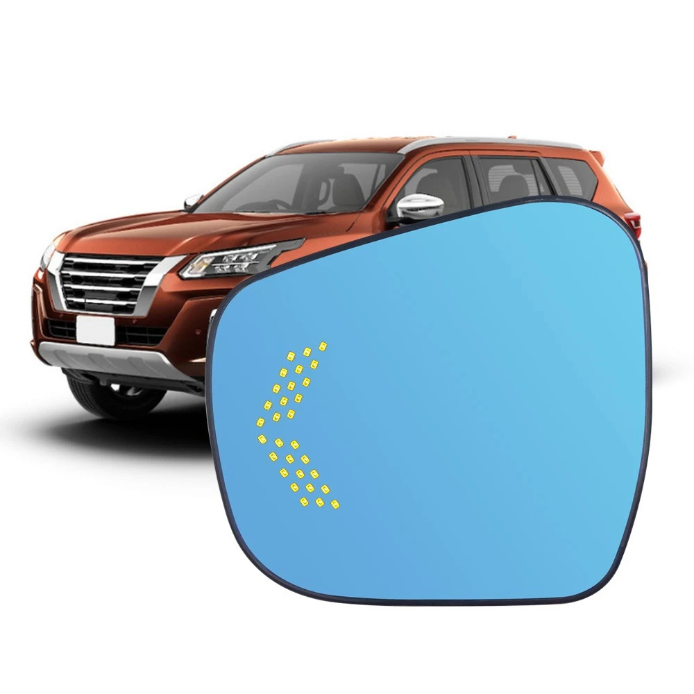 

For NISSAN TERRA Car Rearview Mirror Heating Dynamic Turn Signal Anti-glare HD Blue Glass LED Indicator Reverse Mirror Accessory