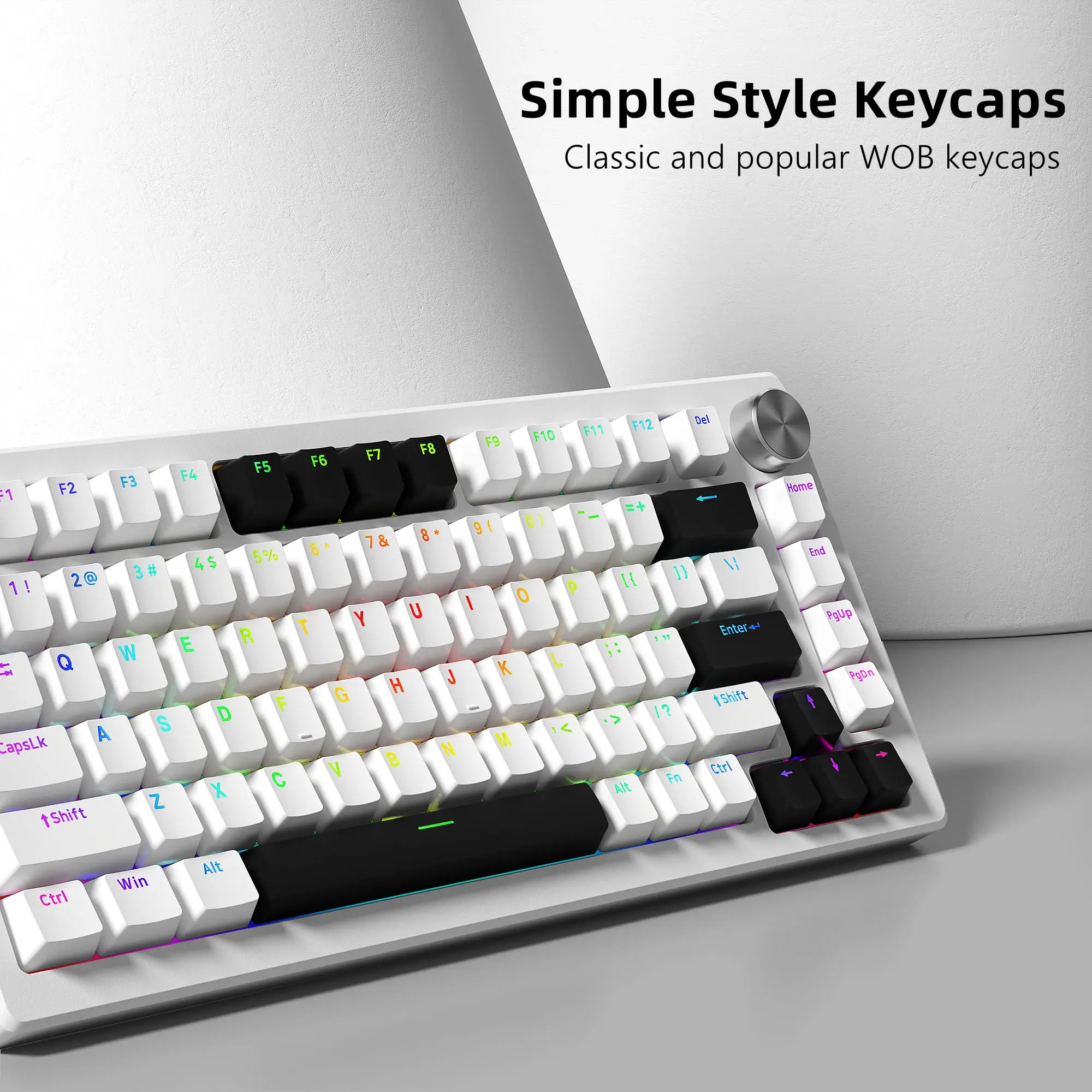 Imagem -03 - Pbt Double-shot Keycaps Oem Profile Kit Backlit Key Cap para Switches mx Teclado Gaming Mecânica 166 Teclas Branco Preto