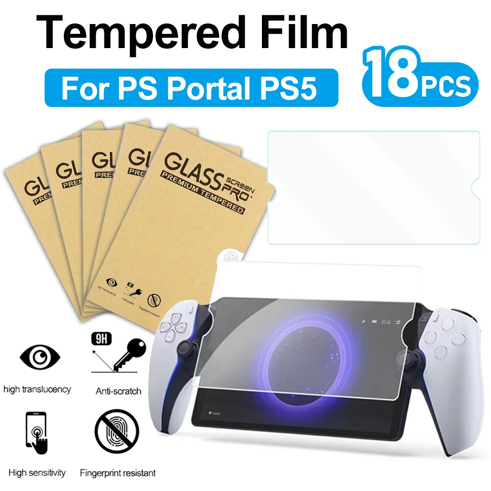 For PS Portal PS5 Tempered Glass Protective Film for Sony PlayStation Portal Screen Protector Anti-Scratch Gaming Accessories