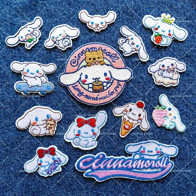 Cinnamoroll parches bordados para planchar en la ropa dibujos animados de Anime Parche de planchado en bolsas insignia de decoracion de apliques DIY AliExpress 15