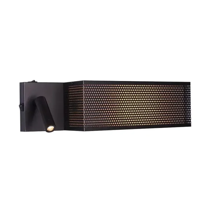 Vintage Metal Wall Lamps for Bedroom Bronze Integrated Leds Wall Lamps Interior for Hotel Guest Room Wall Light Fixture