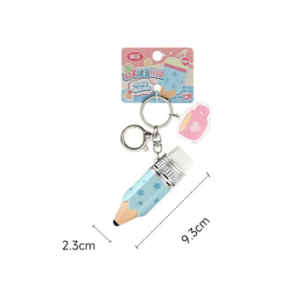 Niedlicher Click-Fidget-Schlüsselanhänger, Bleistift-Fidget-Spielzeug zur Stress- und Angstlinderung mit befriedigenden Klickgeräuschen im Tastaturstil, Geschenk für Erwachsene – Detail 13