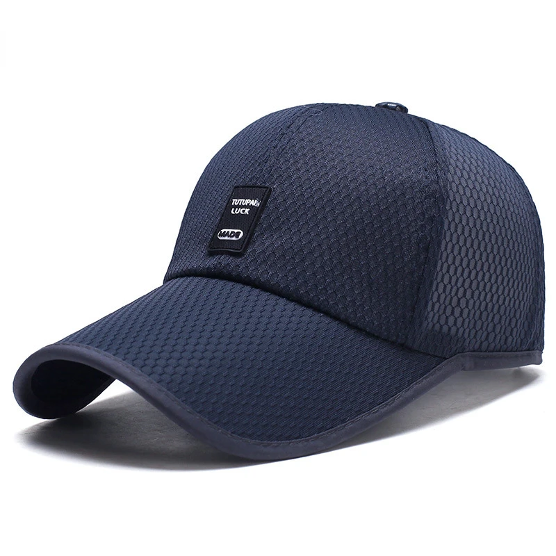 Unisex Breathable Full Mesh Baseball Cap Quick Dry Running Hat Lightweight Cooling Water Sports Hat Adjustable Baseball Hat