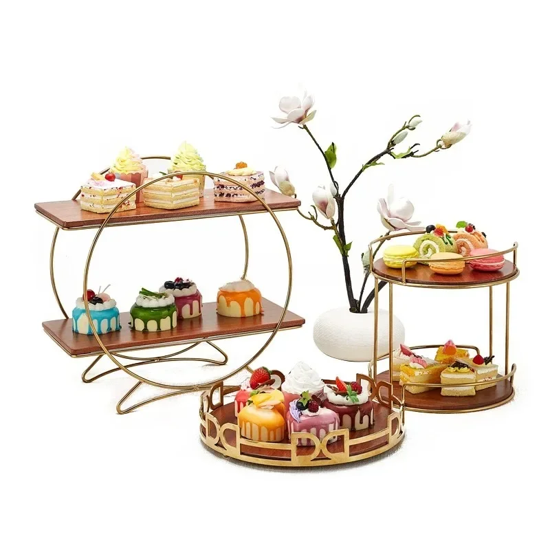 Supplies Buffet Display Stand Cake Tools Metal Cake Table Buffet Riser Crystal Round Square Wedding Cake Stand Dessert Stand Set