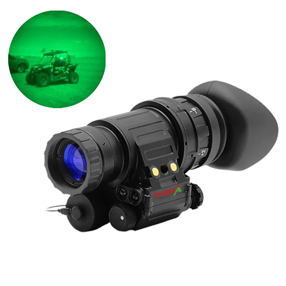 Excellent Quality Pocket-Sized Design Helmet-Mounted FOM 1600 Green Phosphor Night Vision Monocular PVS-14