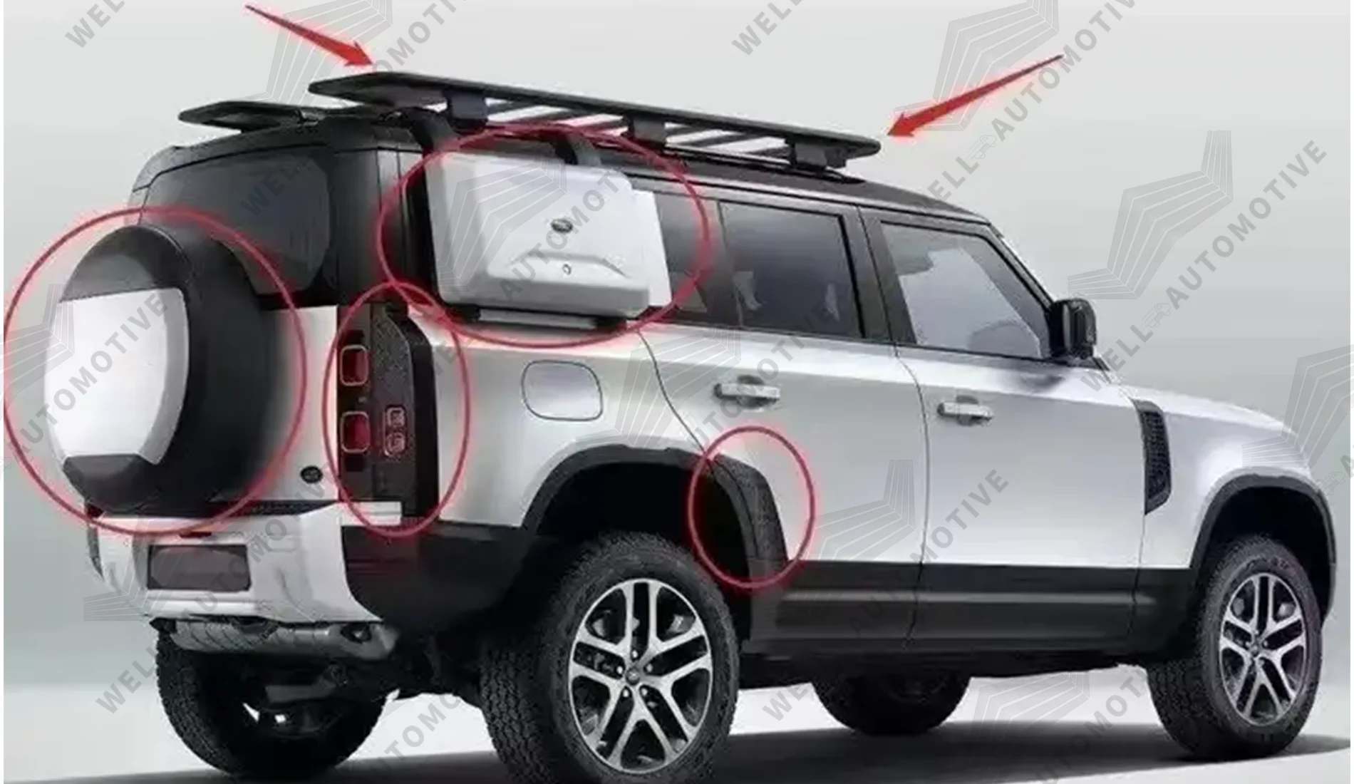 Best Selling Offroad Accessories Rear Spare Tire Cover for SUV Spare Tire Cover for Defender 2020