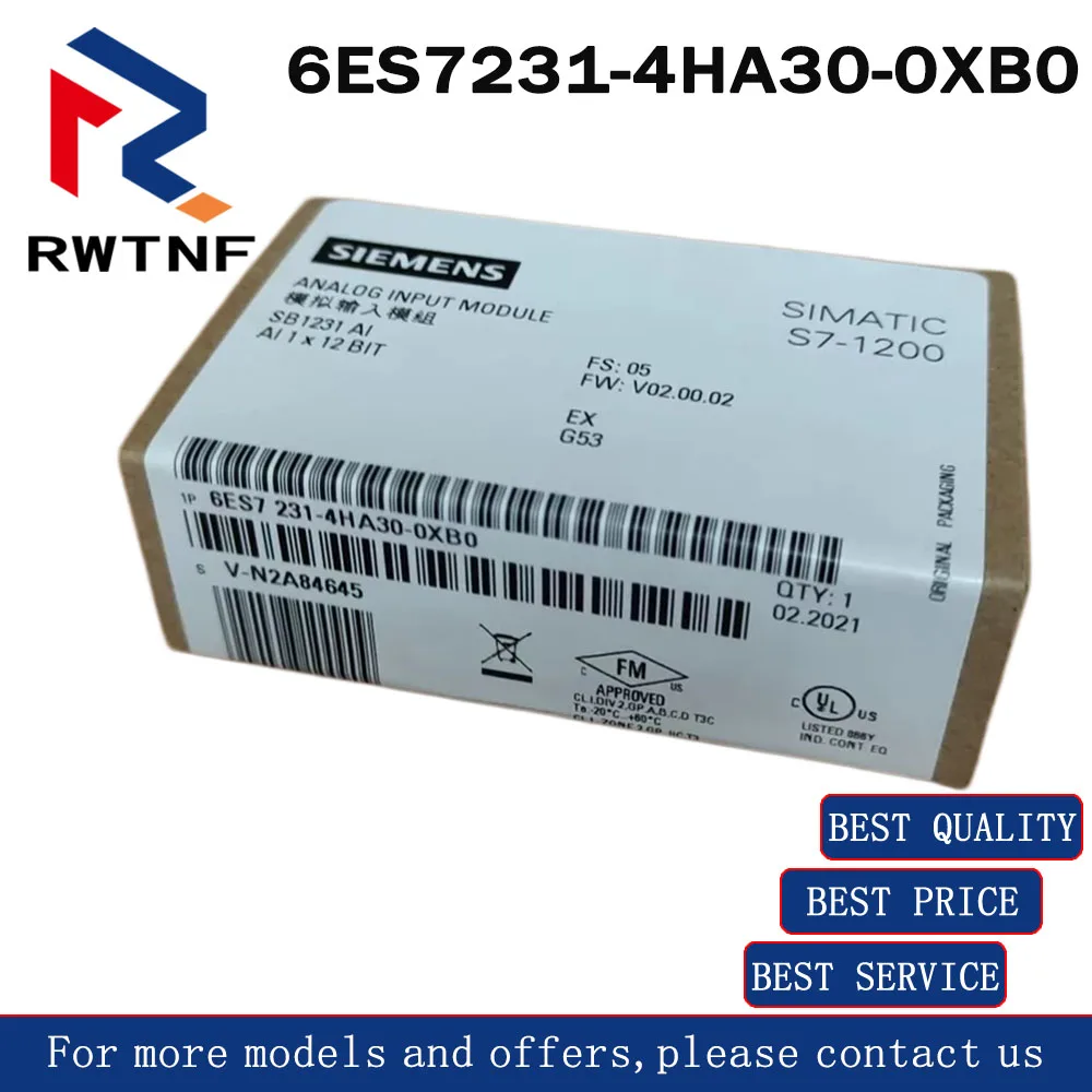 

Brand New Genuine 6ES7231-4HA30-0XB0 SIEMENS SB1231 signal module S7-1200,100% original warehouse stock