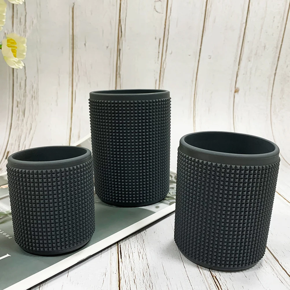 

3pcs Silicone Cup Sleeve Heat Resistant Non-Slip Protective Cover For Glass Bottle Mug Tumbler Outdoor Camping Travel Reusable