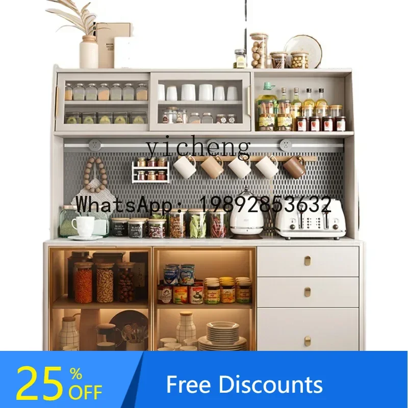 side cabinet, rack, high cabinet, integrated against the wall, meal preparation, tea locker