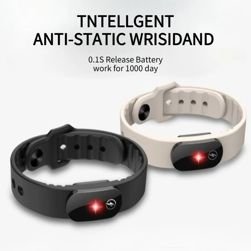 

Hot Sales M12-SE Anti-static Silicone Bracelet Men Women Waterproof Adjustable Portable Winter Human Body Static Eliminator Gift