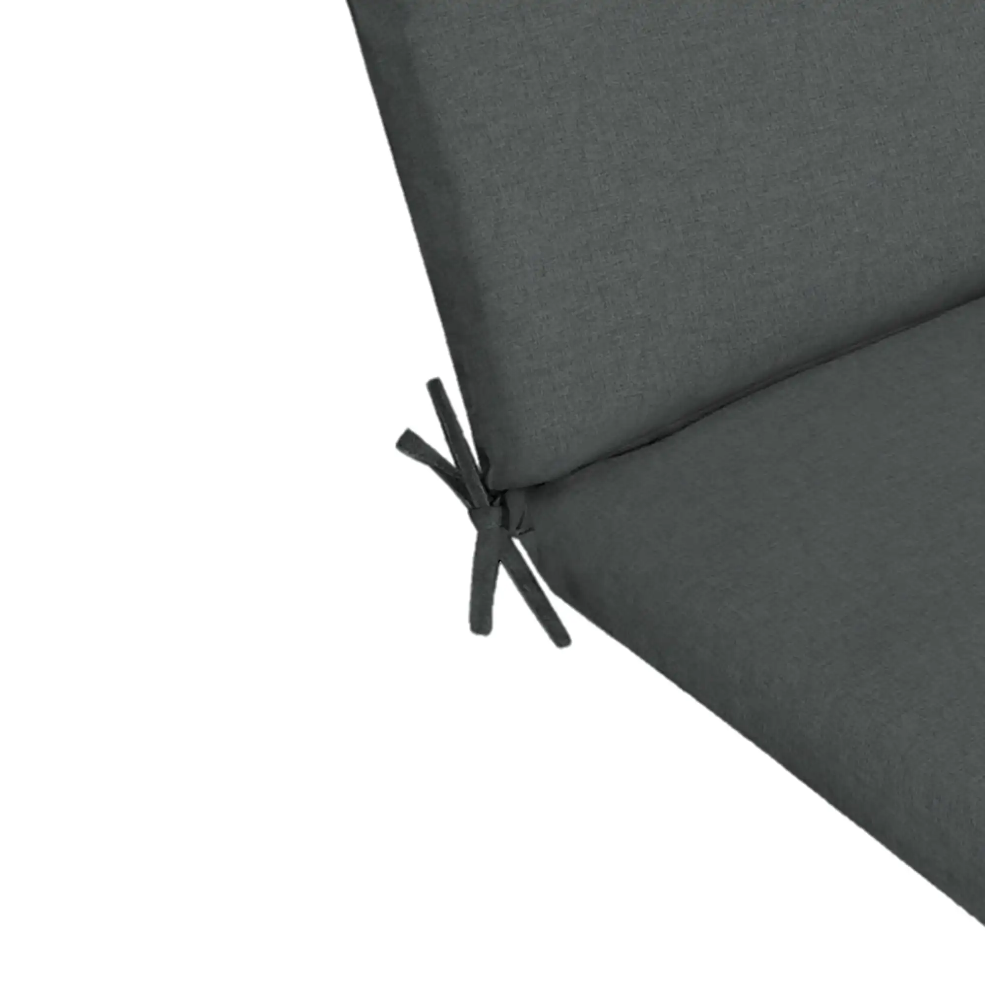 Almofada retangular para cadeira externa de 1 peça cinza de 44" de comprimento x 21" de largura