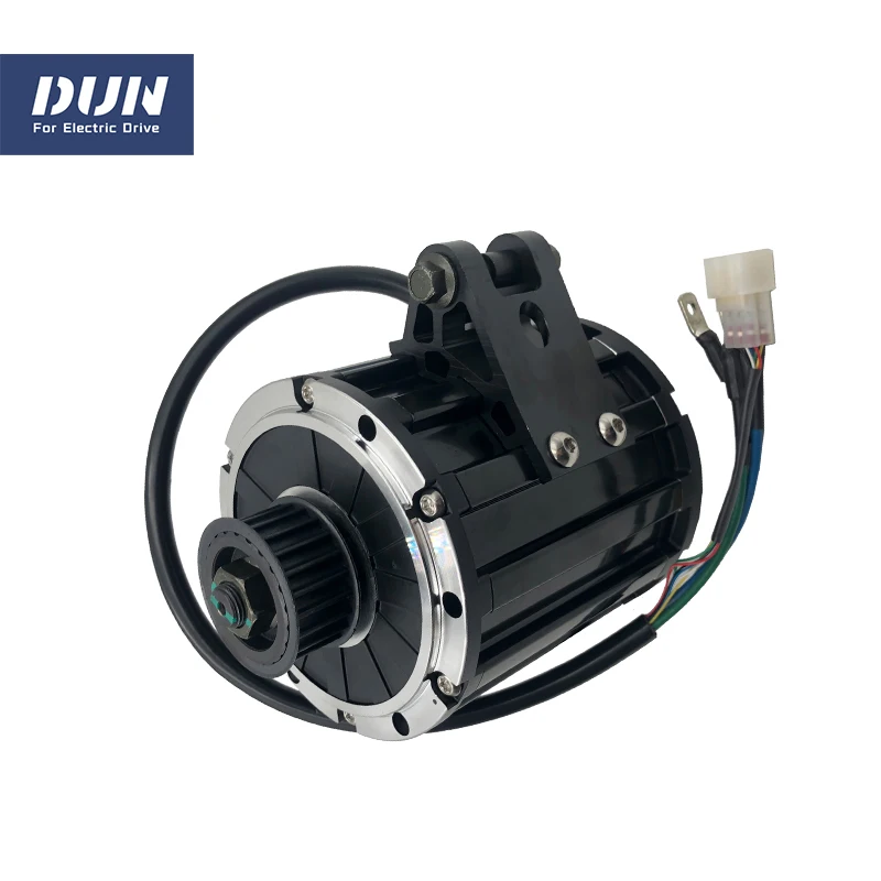 QS120 2000W 4600RPM 70H BLDC Mid Drive Motor with Belt 428 Sprocket for Electric Mopeds Motorcycle ATV