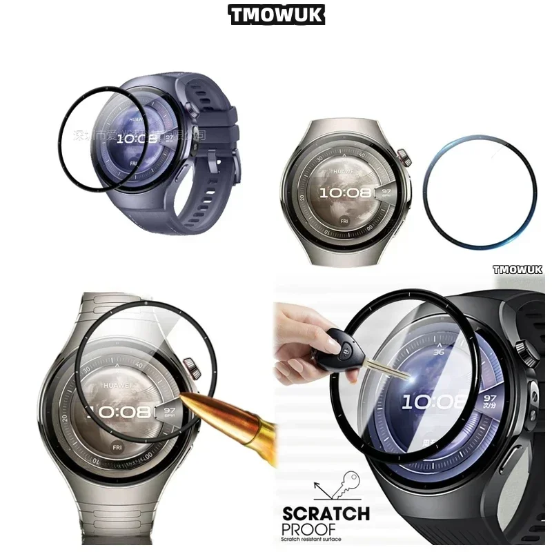 

For Huawei Watch 5 46mm Watch5 42mm Thin Soft Screen Shield, Smooth Touch & Dust Repellent. GFHO