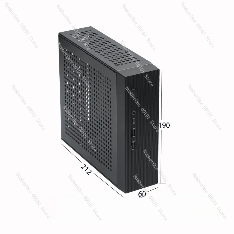 M09 Mini ITX Chassis, DC Power Supply HTPC Case, Wall Mountable Industrial Mini Computer Case