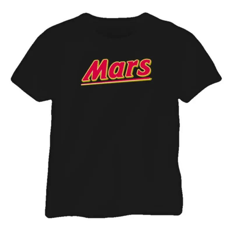 Mars Chocolate Lover Candy Bar Linda comida camiseta negra