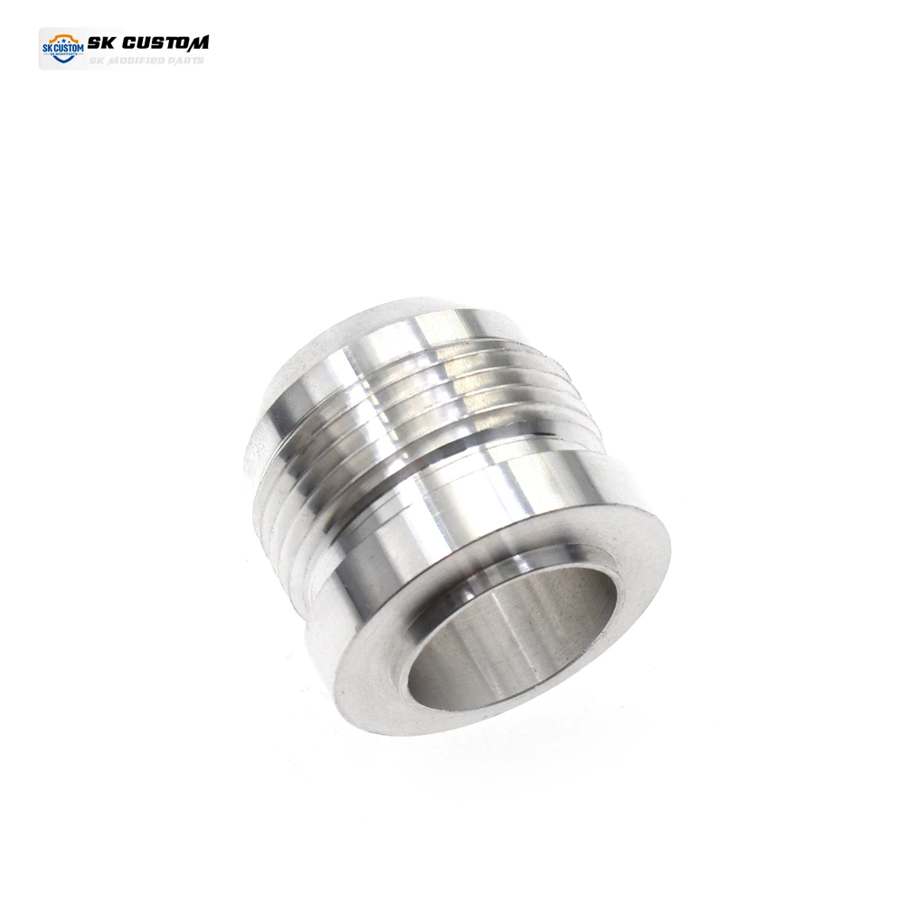 SK CUSTOM Universal Male Aluminum Weld In Fitting Bung AN4 AN6 AN8 AN10 AN12 AN16 AN20 Weld Interface Flange Joint Accessories