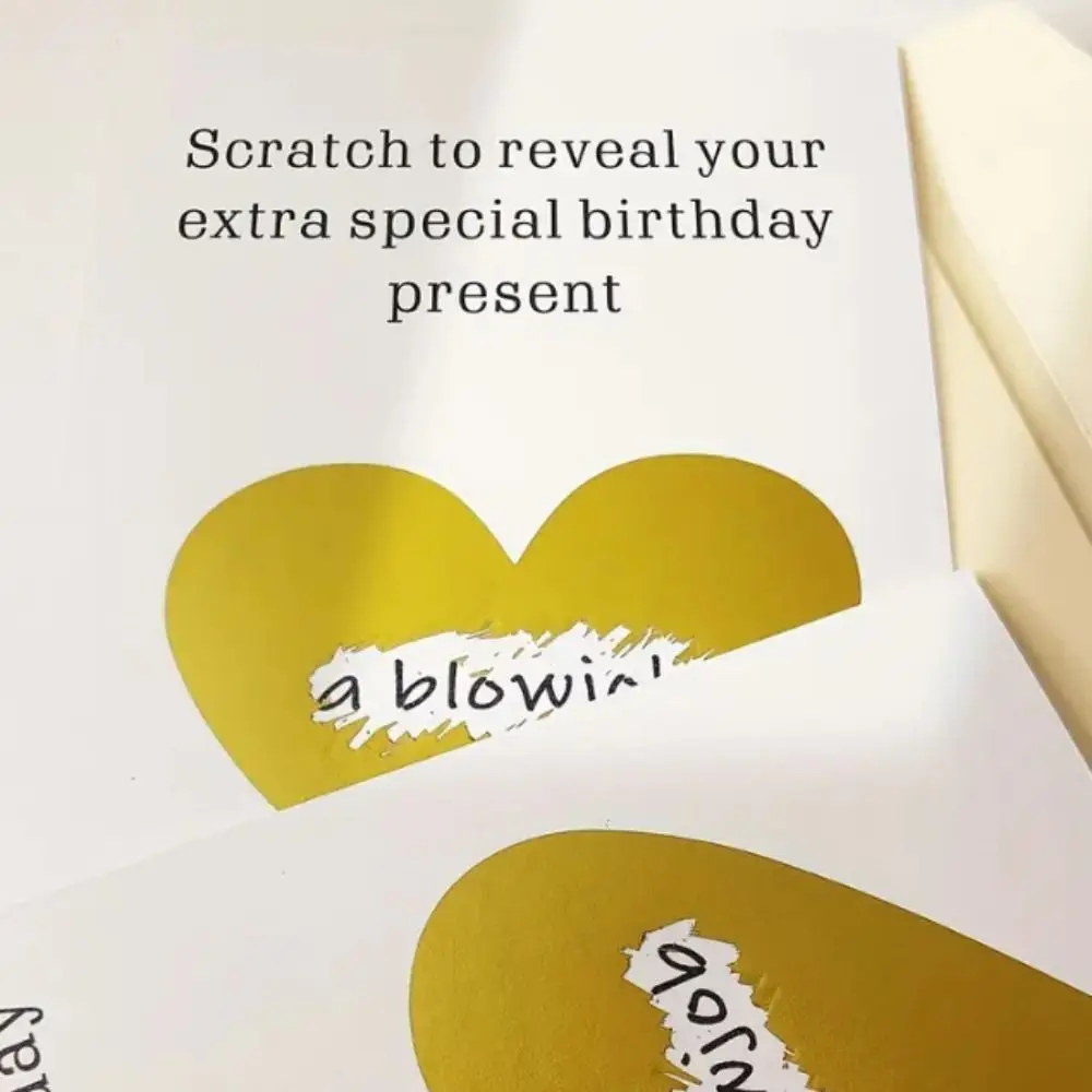 Kitty Paw Design Happy Birthday Card Includes Envelope Cartoon Patterned Cat Greeting Card Unique Creative
