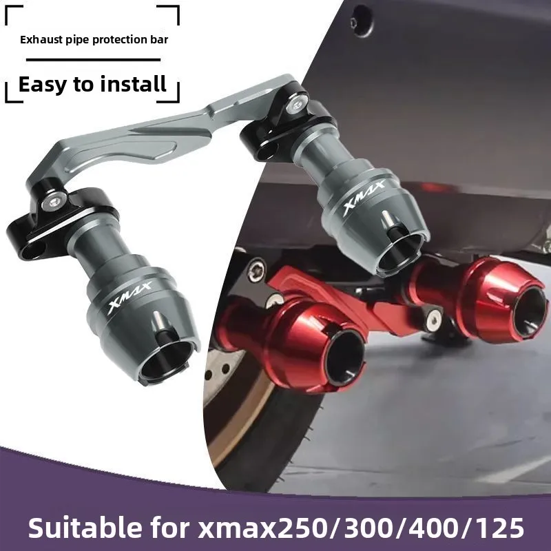 

motorcycle Front Fork Wheel Fall Muffler Pipe Frame Protection Frame Slider Anti Crash Protector For Yamaha XMAX250/300/400/125