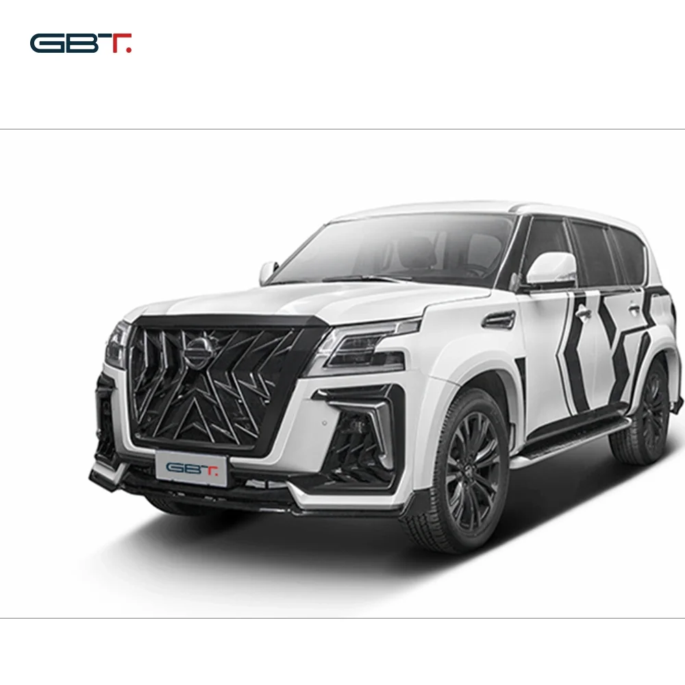 Gbt Upgrade Black Hawk Bodykit Grille Front Rear Bumper for Nissan Patrol Y62