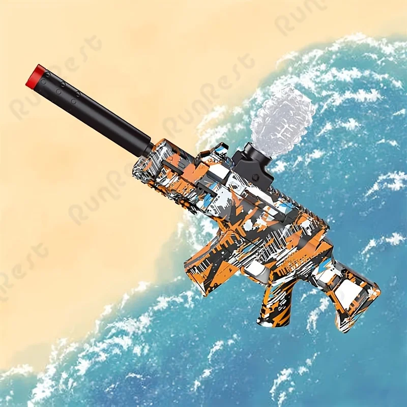 Gel Ball Blaster -7.4V Electric Blaster Gun High Speed Splatter Ball Toy Rifle, Long-Lasting Rechargeable Battery