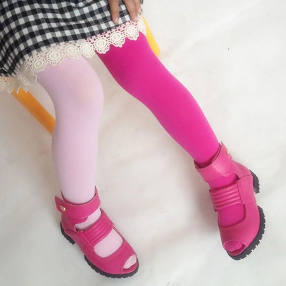 Children Girl Double Color Pantyhose Kids Breathable Comfortable Tights Girls Multi-color Soft Leggings