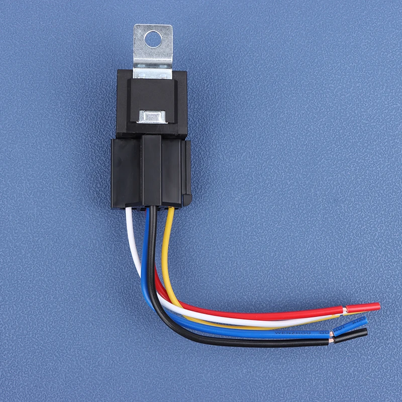 12V 40A Car Truck Auto Automobile Automotive Relay With 5 Pin Socket 5 Wires For Car GPS Lamplight Fan Air Condition