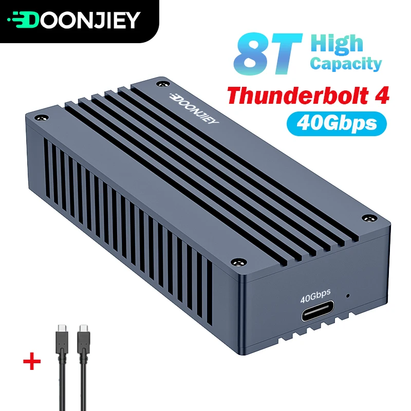 8TB External Hard Drive Thunderbolt 4 40Gbps Super Speed Mobile Solid State Hard Disk for Desktop Mobile Phone Laptop Computer