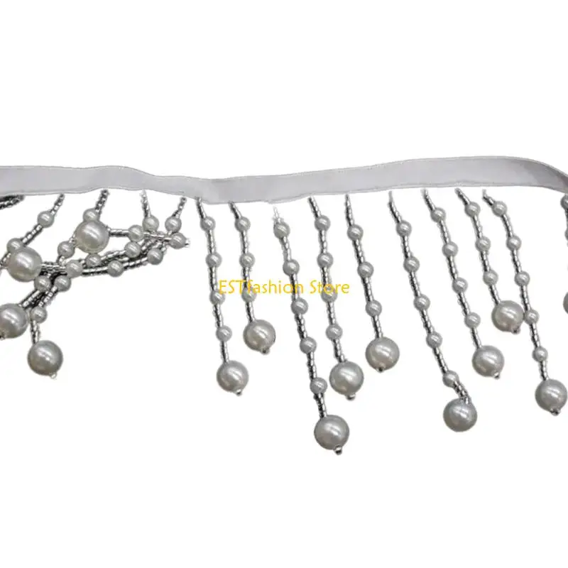 Y5GC Stylish Bead Chain Decorative Chain for Handcraft Project Perfect for Garment and Bag Crafting and Sewing Accessories