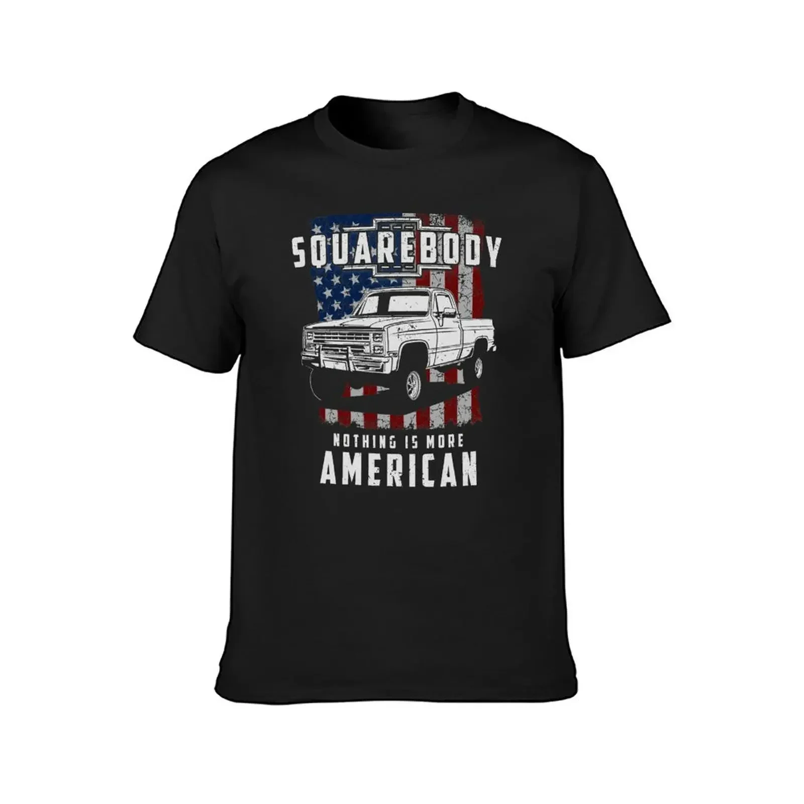 Squarebody Nothing is More American Funny Square Body Pickup Truck Driver T-Shirt sweat mens graphic t-shirts hip hop