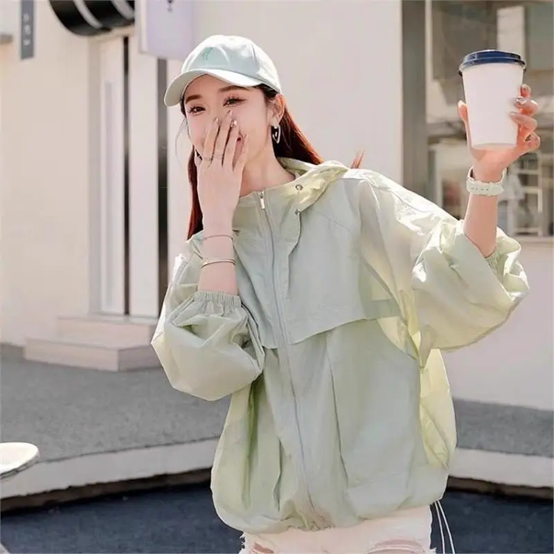 

Comfortable Lightweight Breathable Women's ort Ultra-Thin Summer Outerwear UV Protection Clothing Hat Sunade Clothing