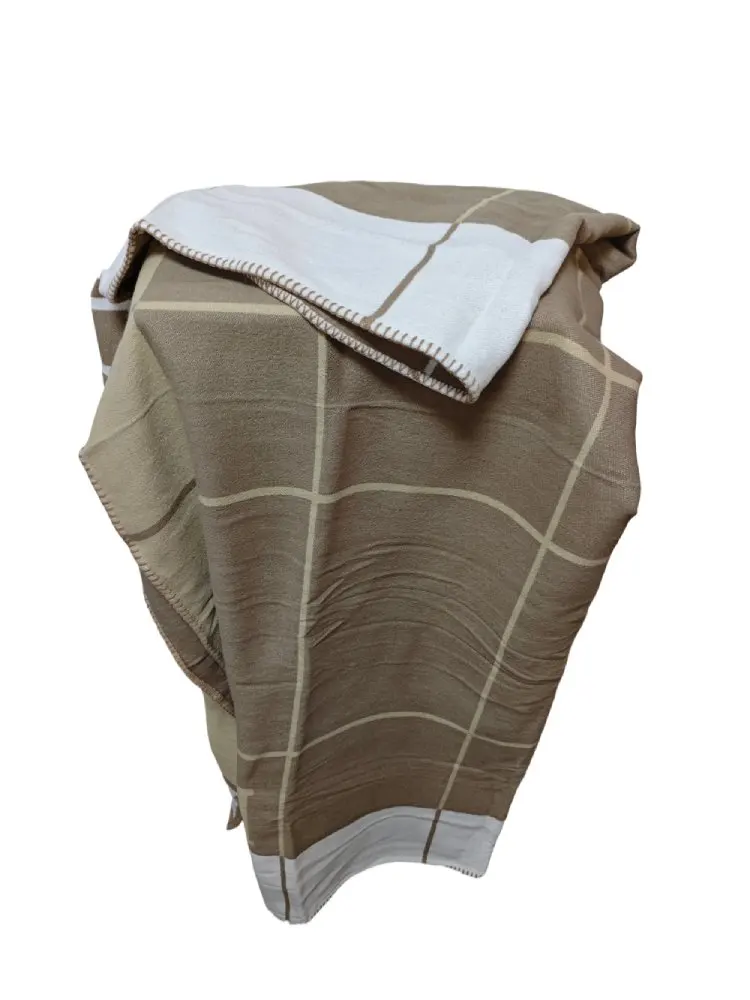 

1Pc Plaid Imitation Cashmere Throw Blanket - Soft Winter Warm Luxury Plush Knitted, Sofa Bed Fleece Shawl for Home Decoration
