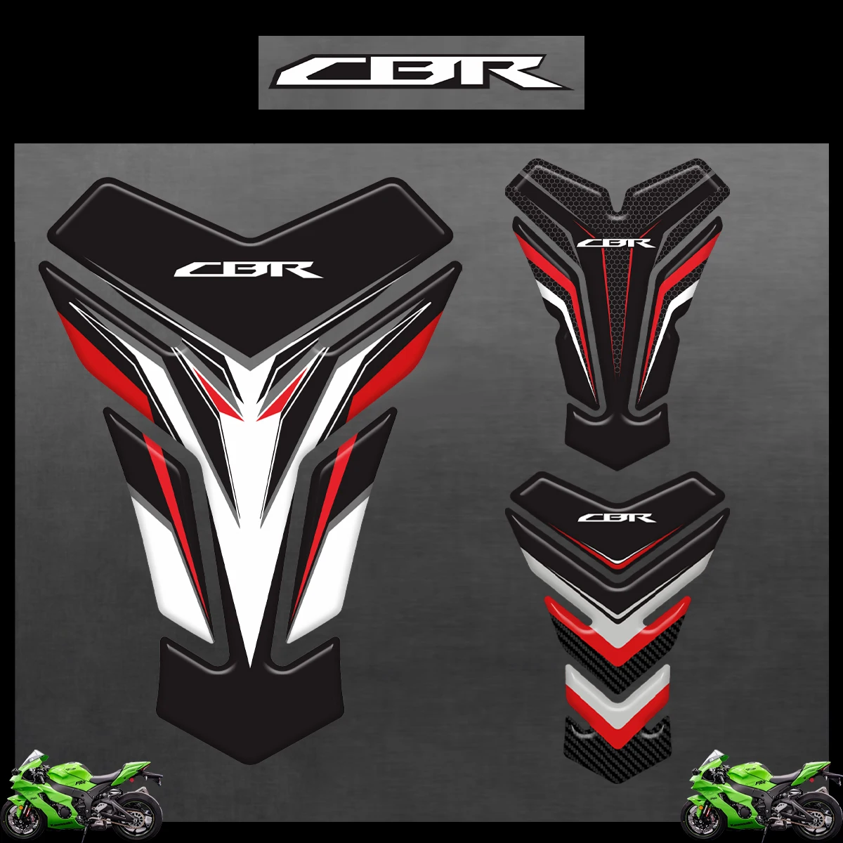 

3D Motorcycle Tank Pad Protector Stickers For Honda CBR125 CBR250 CBR300 CBR400 CBR500 CBR600 CBR650 CBR900 CBR1000 R RR CBR1100