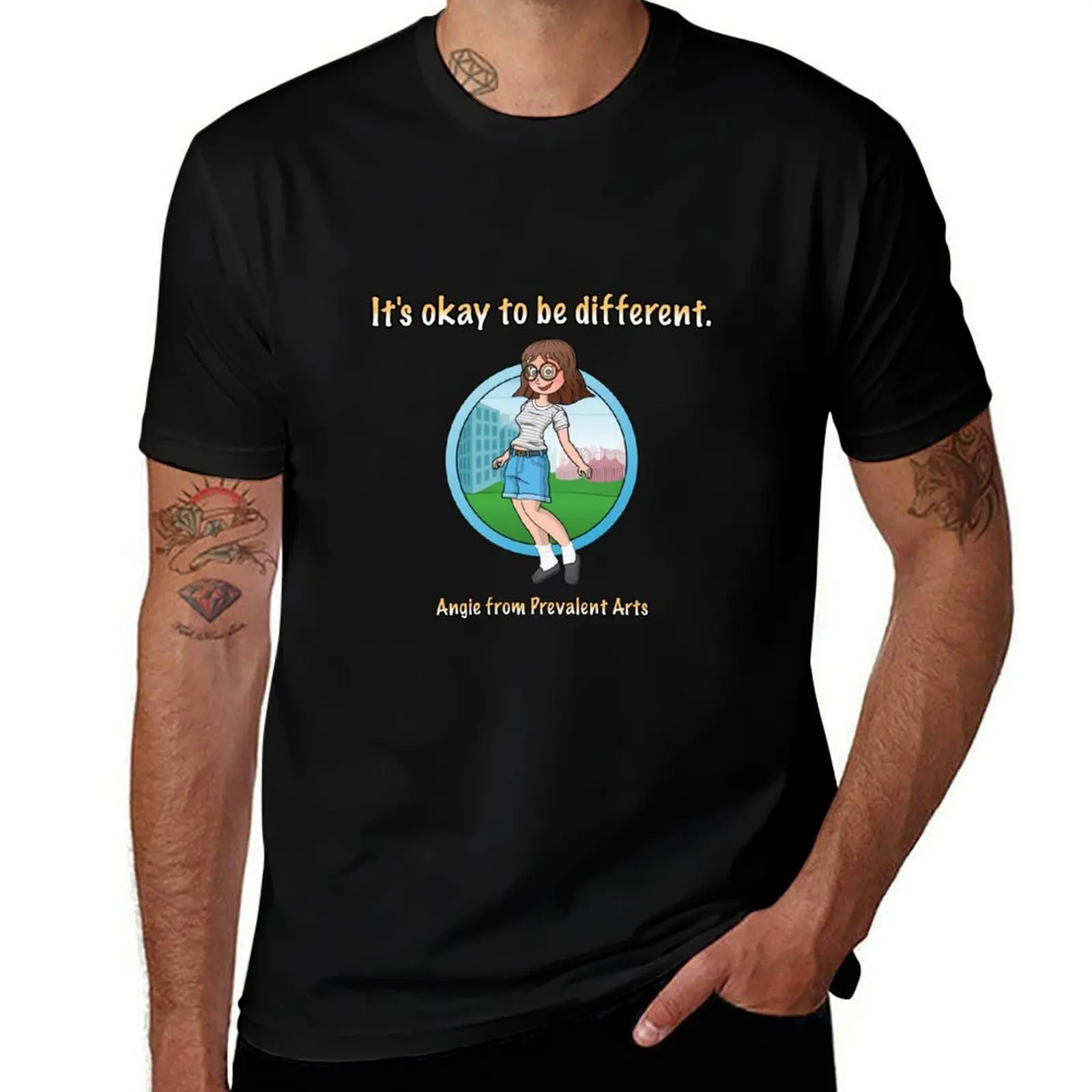 Angie (Version 1) T-Shirt Graphic Print Short Sleeve T-Shirt