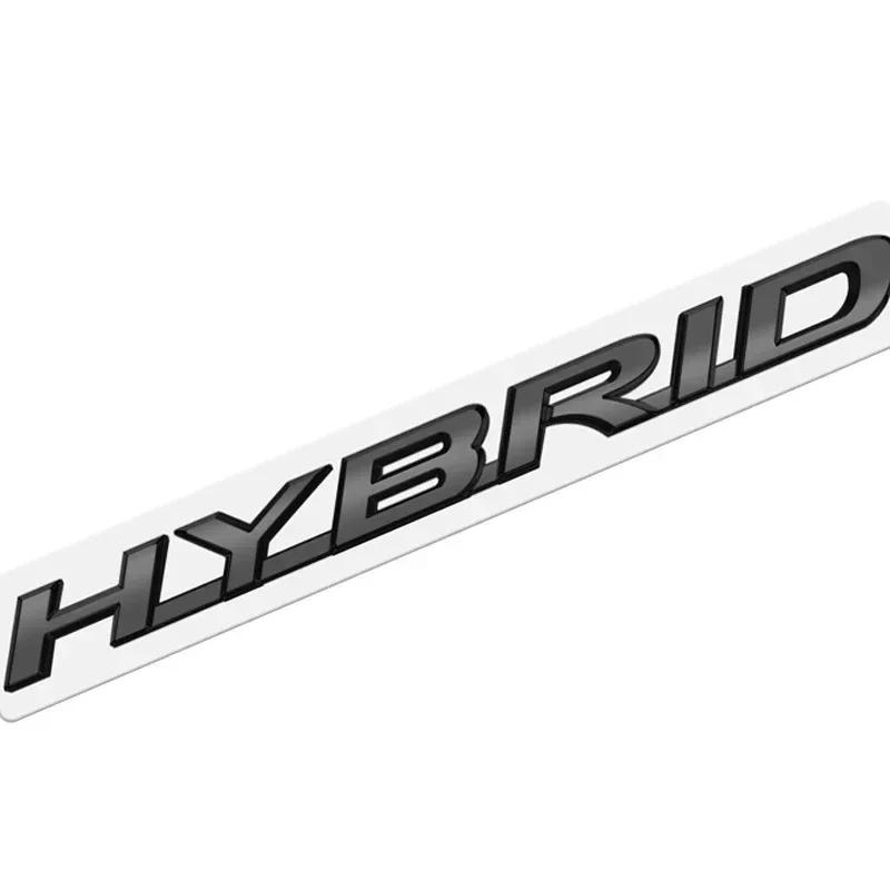 Metal Emblem Car Sticker Hybrid Badge Decal Body Trunk Decor for Lexus LS RX ES IS NX GX GS F SPORT Glossy Black Accessories view 3