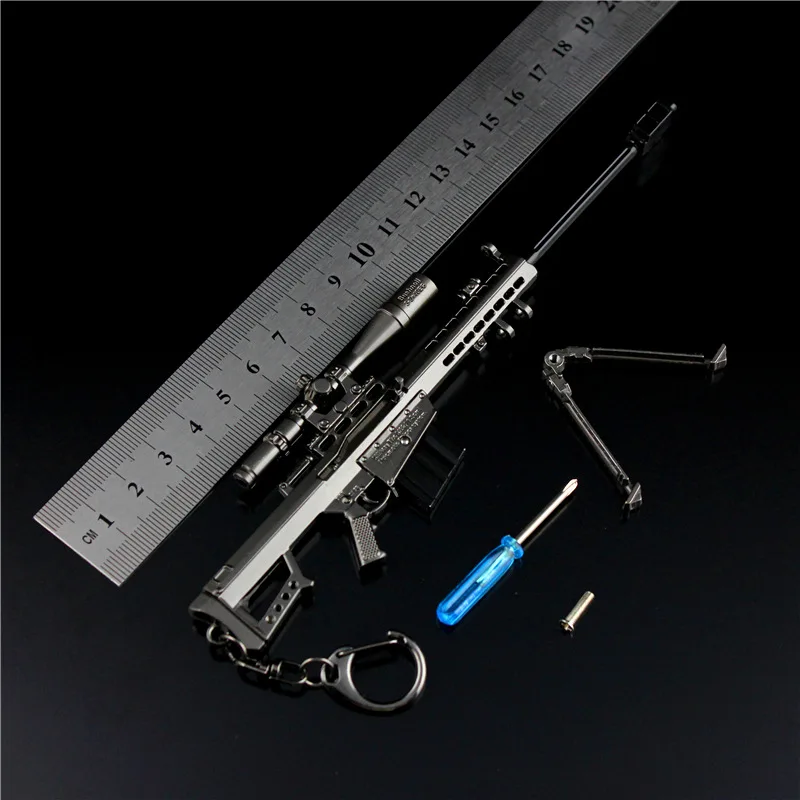 18cm Mini M82A1 Sniper Rifle Alloy Model Ornaments with Detachable Magazine Desk Decoration Gifts for Men, Collection - Image 2