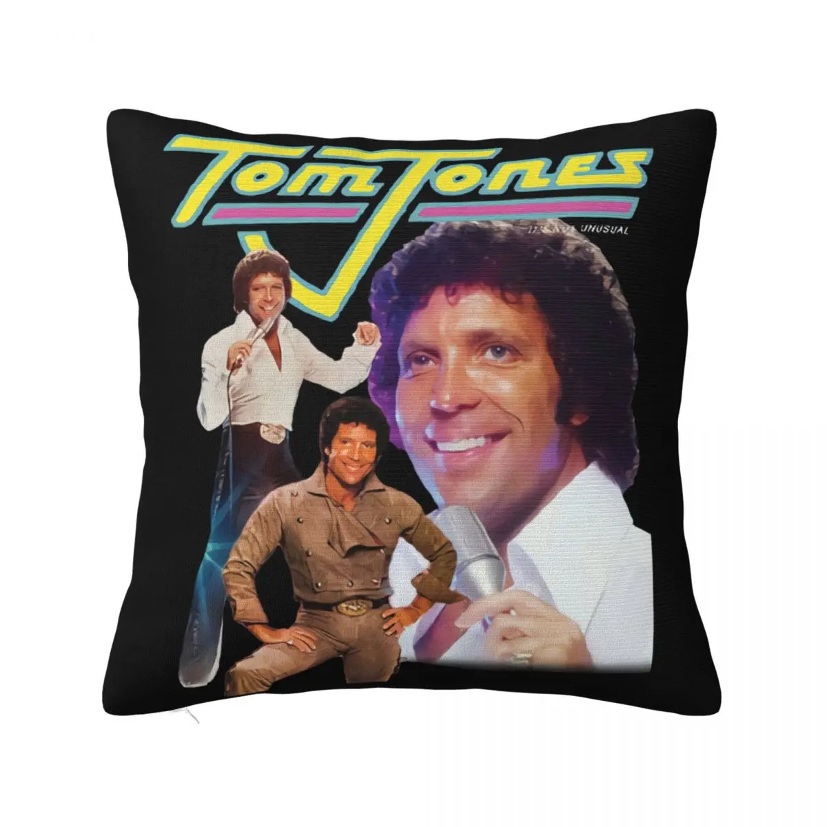 Homage Mens Tom Jones Printed Summer Style Male Harajuku Top Fitness Brand Clothing Homme Rap Sale Brand New Pillow Case