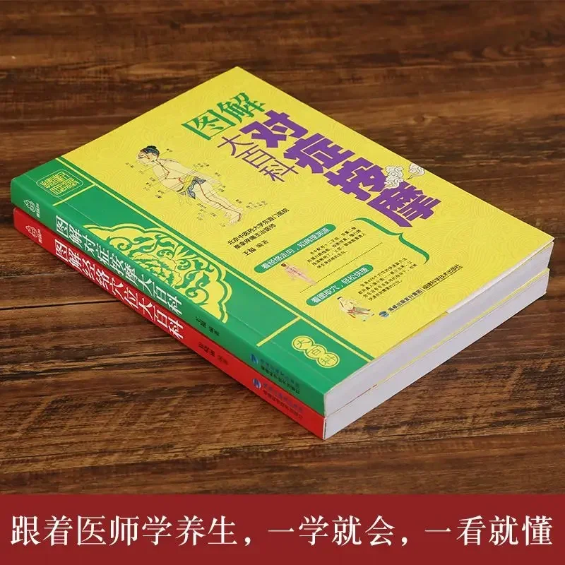 Traditional Chinese Medicine Health Basic Theory Diagram Meridians Symptomatic Massage Tutorial Whole Body Acupoint Books