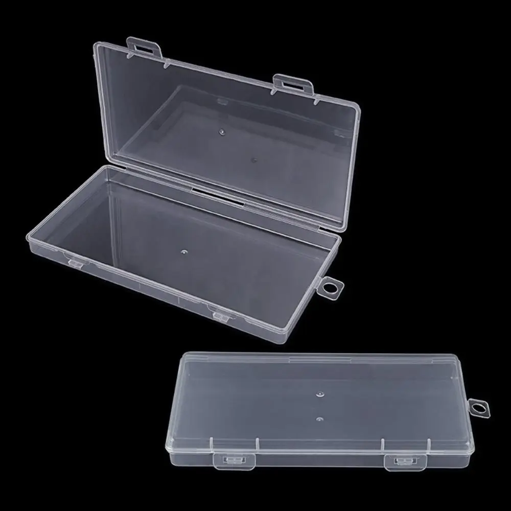 Square Plastic Transparent Storage Box Jewelry Beads Container Power Tools Accessories Box Small Items Sundries Organizer Case