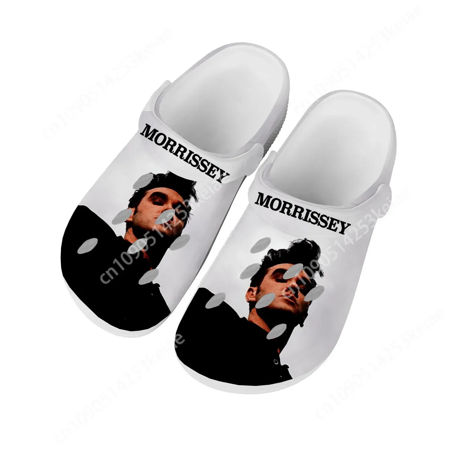 Morrissey Rock Singer Home Clogs Custom Water Shoes Mens Womens Teenager Shoe Garden Clog Breathable Beach Hole Slippers White