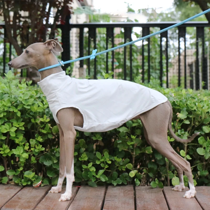 

Summer Thin Dog Shirts Cool Sun Protection Dog Vest Clothes For Italian Greyhound Whippet Sleeveless Pet Apparel