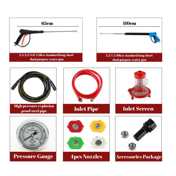 200 Bar High Pressure Cleaner Water Jet Pipe Cleaner Machine Floor Cleaner With Washer