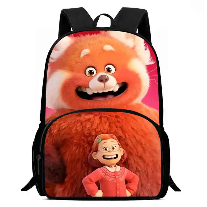 

Child School Backpack with Front Pocket,Cartoon Turning Red School Bags for Boys Girls,Durable Kids Backpack for Pupil Students