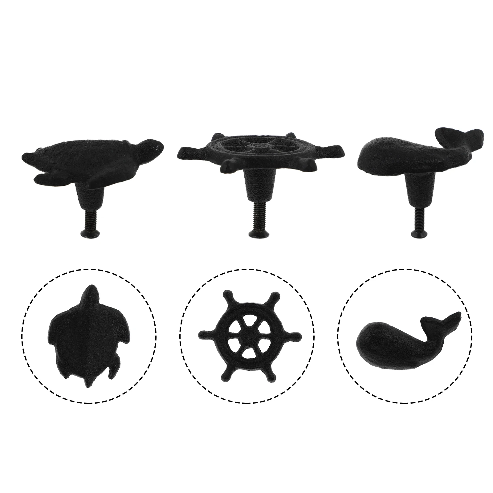 

Sea Themed H Iron Craft Smooth Edge Cabinet Pull Furniture Accessory Accessory Decoration